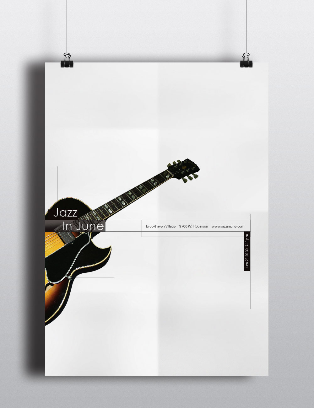 Jazz in June festival event poster concept 2